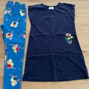 Hannah Anderson dress & leggings size 120 cm
